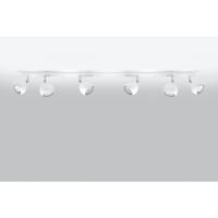 PLAFON OCULARE 6L Biały  SOLLUX  Lampa Ścienna NOWOCZESNY stal  SL.0442 metalowa lampa  SOLLUX LIGHTING