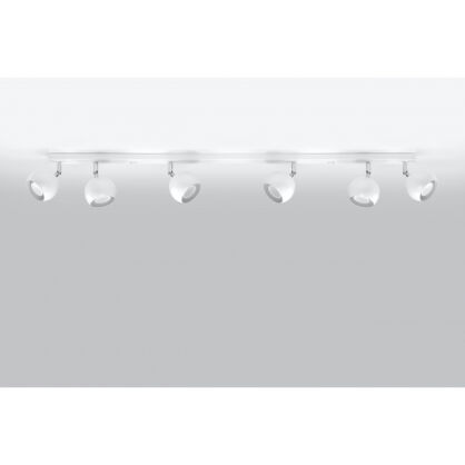 PLAFON OCULARE 6L Biały  SOLLUX  Lampa Ścienna NOWOCZESNY stal  SL.0442 metalowa lampa  SOLLUX LIGHTING