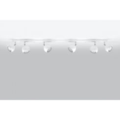 PLAFON OCULARE 6L Biały  SOLLUX  Lampa Ścienna NOWOCZESNY stal  SL.0442 metalowa lampa  SOLLUX LIGHTING