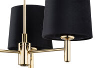 Lampa wisząca żyrandol PONTE 6111 Argon mosiądz czarny 3xE27 - 2