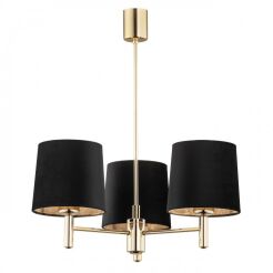 Lampa wisząca żyrandol PONTE 6111 Argon mosiądz czarny 3xE27