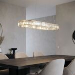 Lampa wisząca SPARK OVAL PENDANT 120 CCT DIMM Złota z pilotem AZ6711 AZZARDO - 3