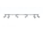 LAMPA SUFITOWA LISTWA SUFITOWA  RING 6L Szary SOLLUX  Lampa Ścienna NOWOCZESNY stal  SL.0454 metalowa lampa  SOLLUX LIGHTING tuby - 2