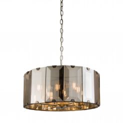Lampa wisząca CLOONEY dymione szkło z połyskiem 8lt ENDON LIGHTING 61294 