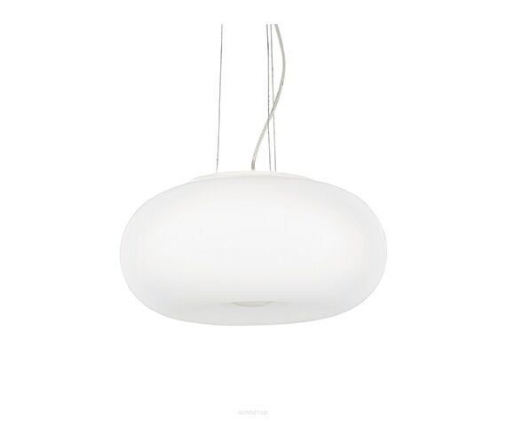 Lampa wisząca Ulisse SP3 D52 098616 NOWOCZESNY IP20 SZKŁO Ideal Lux biała oprawa w stylu design