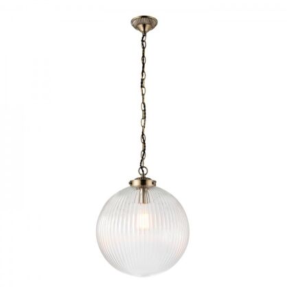 Lampa wisząca BRYDON duża biała kula ENDON LIGHTING 71124  
