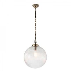 Lampa wisząca BRYDON duża biała kula ENDON LIGHTING 71124  