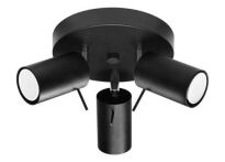 Plafon RING 3P Sollux Lighting SL.1016 czarny 3 reflektory - 4