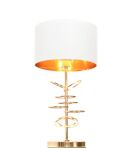 Lampa stołowa  MILARI LDT 5530 (WT-GD) Lumina Deco biało-złota - 2