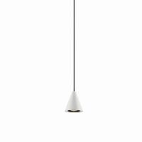 Lampa wisząca BELL/Z 210C  ELKIM  Stożek Czarna lub biała aluminium + szkło LED 4000K / 3000K