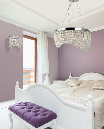 Lampa wisząca Carmen AZzardo AZ1284   z metalu oraz kryształków egipskich nietypowy kształt styl pałacowy kryształowy