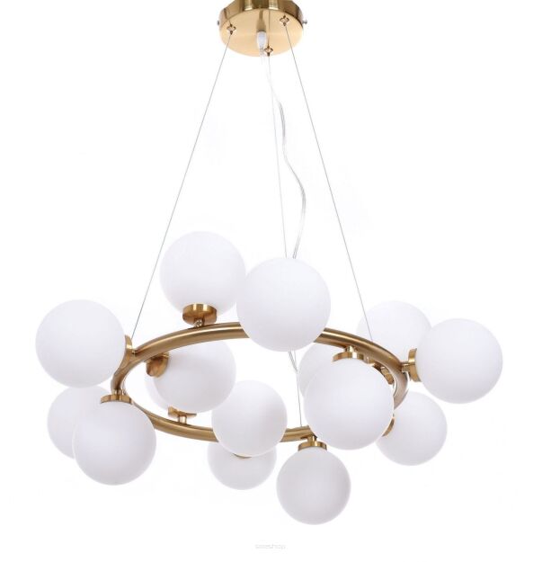 Lampa wisząca MARSIADA LDP 6033-15 (MD) Lumina Deco MOSIĄSZ 15 szklanych kul