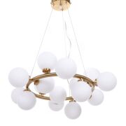 Lampa wisząca MARSIADA LDP 6033-15 (MD) Lumina Deco MOSIĄSZ 15 szklanych kul