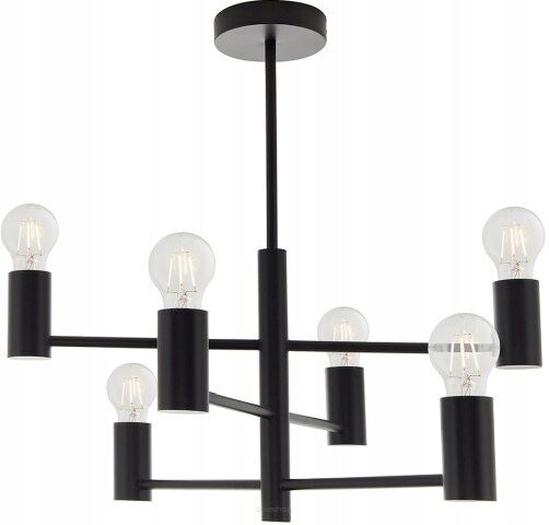 Lampa  sufitowa STUDIO czarna 6lt ENDON LIGHTING 76502 