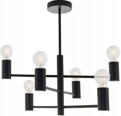 Lampa  sufitowa STUDIO czarna 6lt ENDON LIGHTING 76502 