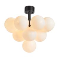 Plafon MERLOT 107913 Makslojd Czarna oprawa białe klosze NIETUZINKOWA ORYGINALNA