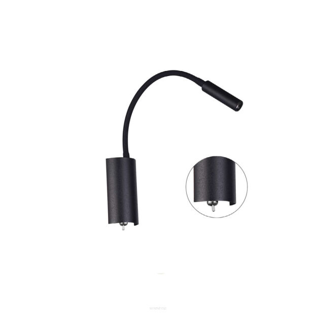 Kinkiet Nuto Nero ORLICKI DESIGN nowoczesna Metal -Czarny