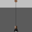 Lampa wisząca QUBIC SL.0963 Sollux Lighting designerska drewno beton - 5
