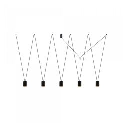 Lampa wisząca More Tone V 5xGU10 czarno/złota 7817