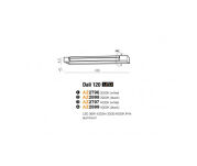 Kinkiet Dali 120 LED AZzardo ruchoma oprawa nad lustro w kolorze czarnym AZ2898 - 2