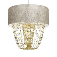 Lampa wisząca ALMERIA WHITE/GOLD MILAGRO MLP6447