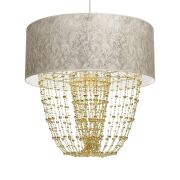 Lampa wisząca ALMERIA WHITE/GOLD MILAGRO MLP6447
