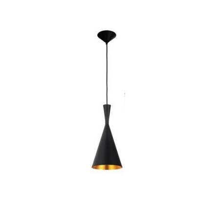 Lampa wisząca Vita LP AZzardo 6005-L AZ1405 z aluminium w kolorze czarno-złotym nowoczesna stożek 