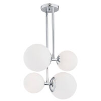 Lampa wisząca ASPEN 1646 Argon Chromowa podstawa + białe klosze