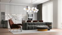 LAMPA WISZĄCA  PETRICA W16 Lumina Deco nowoczesna LDP 6033-16 - Złota - 3
