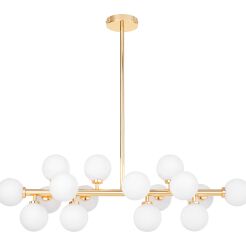 LAMPA WISZĄCA  PETRICA W16 Lumina Deco nowoczesna LDP 6033-16 - Złota