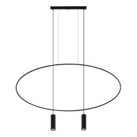 Designerska lampa wisząca HOLAR TH.017CZ THORO loft czarna