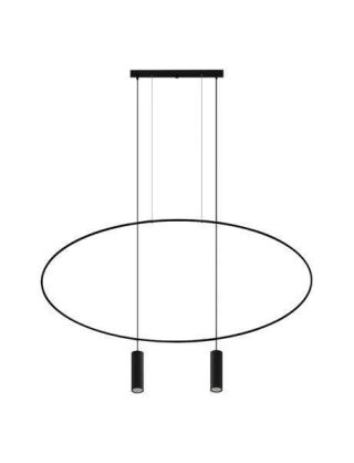 Designerska lampa wisząca HOLAR TH.017CZ THORO loft czarna