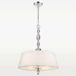 LAMPA WISZĄCA CANCUN NIESAMOWITA EFEKTOWNA Z KRYSZTAŁOWYMI ZDOBIENIAMI   COSMO LIGHT P04981WH - 2