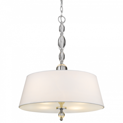LAMPA WISZĄCA CANCUN NIESAMOWITA EFEKTOWNA Z KRYSZTAŁOWYMI ZDOBIENIAMI   COSMO LIGHT P04981WH