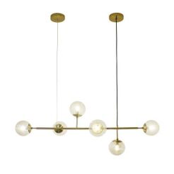 Lampa wisząca HELIOS 6 AZ4699 Azzardo nowoczesna złota