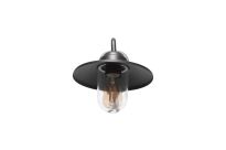 Kinkiet zewnętrzny OSVALD WALL IP44 AZ4489 AZZARDO STYL RETRO CZARNY METALOWY - 2