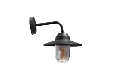 Kinkiet zewnętrzny OSVALD WALL IP44 AZ4489 AZZARDO STYL RETRO CZARNY METALOWY