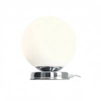 Lampa stołowa BALL MEDIUM CHROME mleczna kula chromowany wariant ALDEX 1076B4_M 