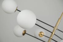 Lampa wisząca OVIEDO 8 AZ4423 Azzardo metal szkło czarno-złota G9 - 6