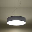Elegancka Lampa Sufitowa Koło Wisząca ARENA 45  SL. 0119 klosz z tworzywa sztucznego w kolorze szarym w kształcie walca - 2