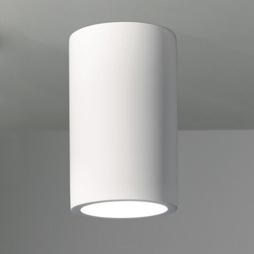 Lampa sufitowa natynkowa plafon Osca 200 Round- Astro  1252011 7011 biała okrągła tuba biały gips