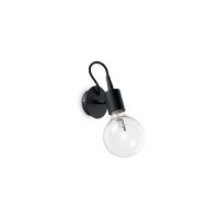 Kinkiet Edison AP1 biały 138374, chrom 138367, czarny 148908 NOWOCZESNY IP20  METAL Ideal Lux LAMPA WEWNĘTRZNA BIAŁA OPRAWA W MINIMALISTYCZNYM STYLU