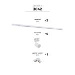 3042 Zestaw 2 szynoprzewody white jednoobwodowy ZUMALINE - 2