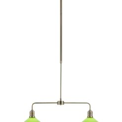 Lampa wisząca Vela 1L 2xE27 109161 Markslojd antyczny mosiądz/zielona 2xØ25cm