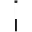 Lampa wisząca LAGOS 1 czarna wisząca tuba na kwadratowej podsufitce elegancka stylowa - 2