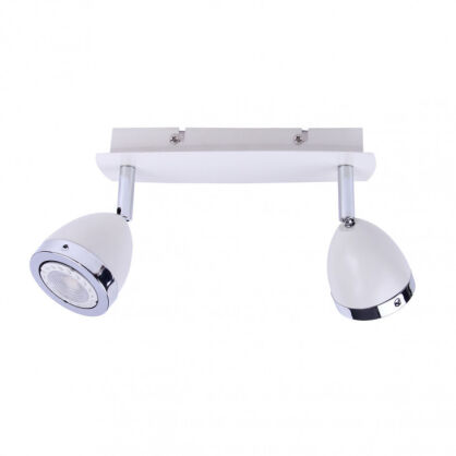 Reflektor CALASA SPL-9372-2A WH Italux Biały podwójny z chromowanymi pierścieniami