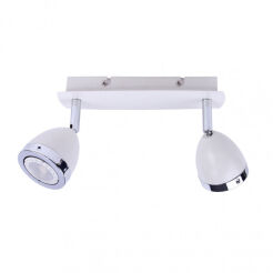 Reflektor CALASA SPL-9372-2A WH Italux Biały podwójny z chromowanymi pierścieniami