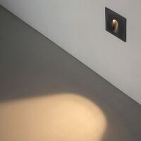 Lampa zewnętrzna LESEL 041 ELKIM Wysoka klasa ochronności IP65 LED 3000K/4000K Czarna biała  kwadratowa nowoczesna