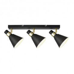 Plafon lampa sufitowa Biagio  MB-H16079M-3 CZARNA  Italux skandynawski styl