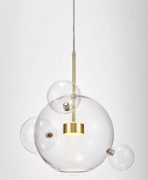 Lampa wisząca NERONI W4 LDP 6016-4 (GB) Lumina Deco molekuły LED złota